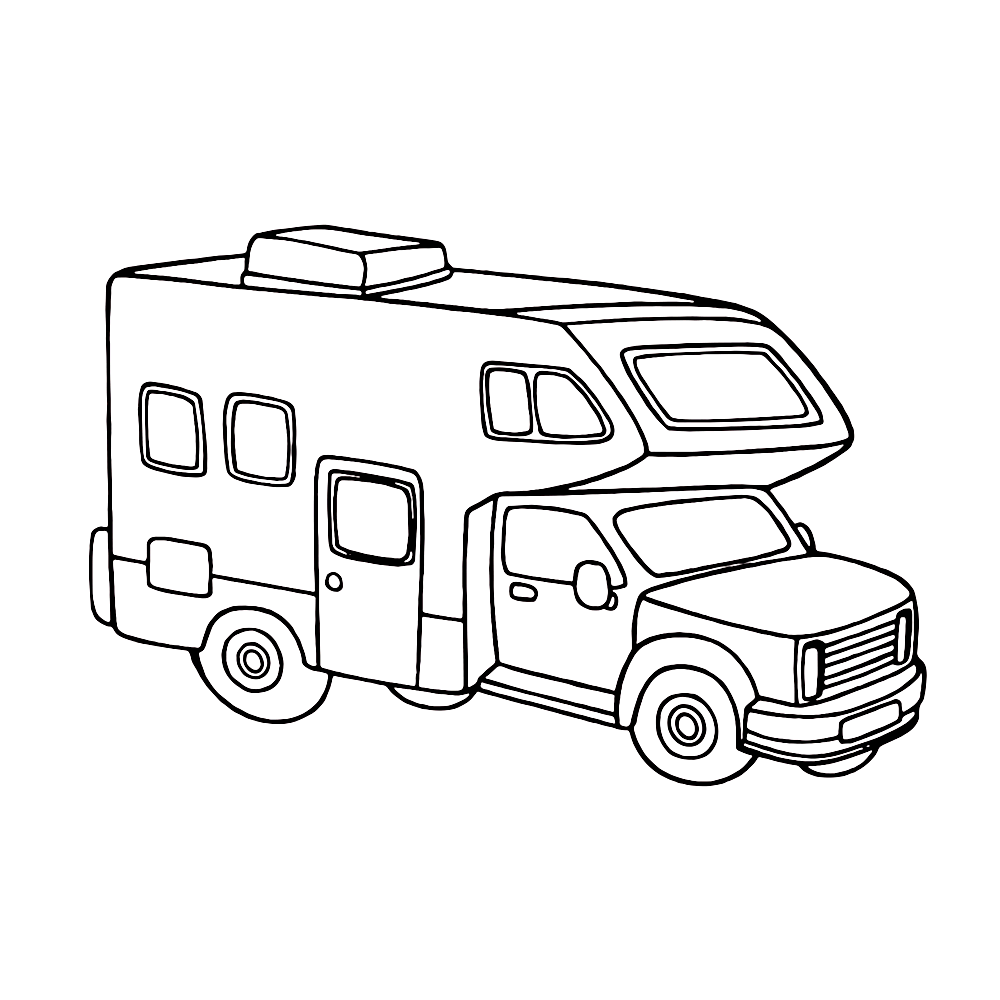 Plansa de colorat cu Camping 39 33